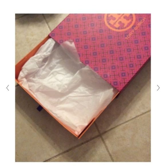 Tory Burch Storage Pullout Gift Box Orange Pink - Picture 2 of 3